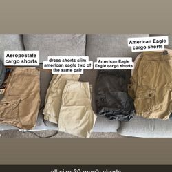 men’s jeans and cargo shorts size 30 31 32 name brand 