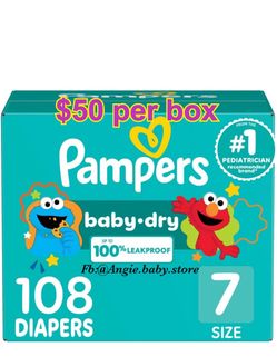 Pampers Baby Dry Size 7 Diapers 108 Count