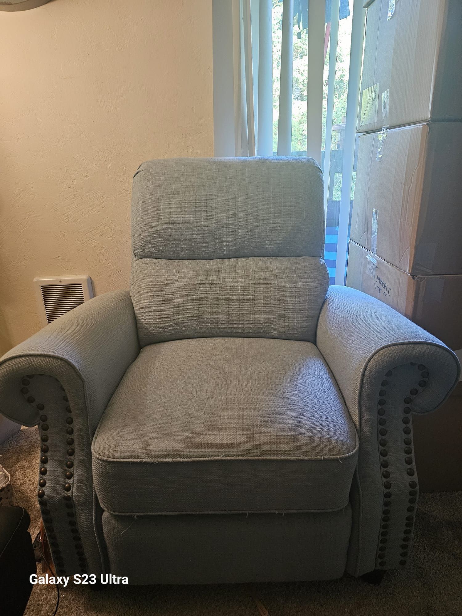 Light Blue Single Couch