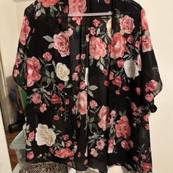 Floral shawl