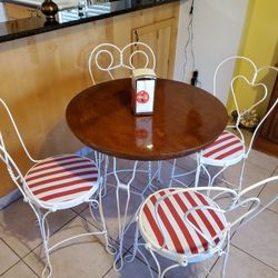Soda Fountain Table And Chairs.