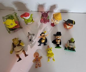 SHREK: (12) Twelve Various Toys from Shrek Movies