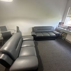 Gray And Black Living Room Set