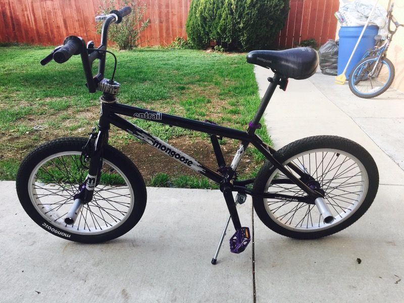 Mongoose bmx bike purple and black and grey 20"