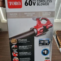 Toro Cordless 60v Leaf Blower 