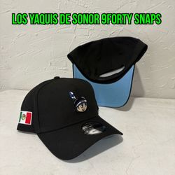 LMB New Era los yaquis de Sonora Black  A Frame 9forty SnapBack Hats 