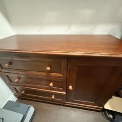 Elegant Cherry-Finish Wood Dresser / Sideboard