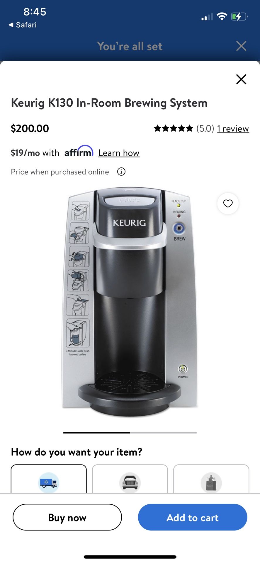 Keurig Coffee Maker