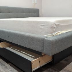 California King Size Bed and Mattress 