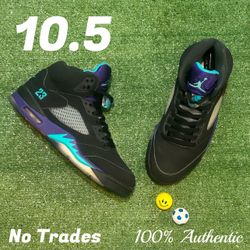 Size 10.5 Air Jordan 5 Retro “Black Grape Custom” (Top 3 5) 🍇