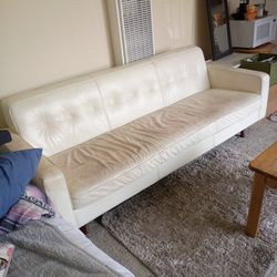 White Leather Couch
