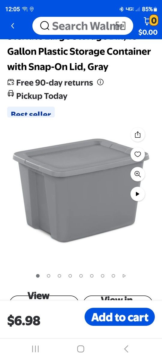 Storage Bins 18 Gallon 