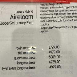 🔥Move-Out Sale: $800 Queen Aireloom Mattress (85% OFF $5,500) 💤 Like-New | Marriott Luxury | Must Go! 