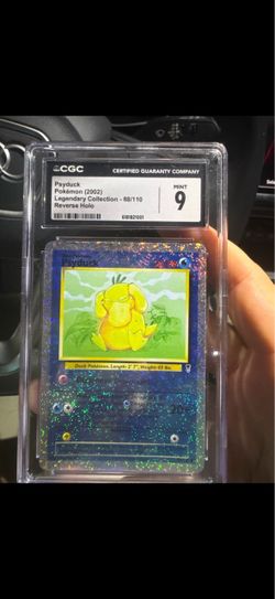 2002 Psyduck Legendary Collection Reverse Holo CGC 9 pop 48