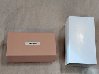 Mui Mui Sunglasses Product Box - Apricot - Luxury Designer *BOX ONLY*