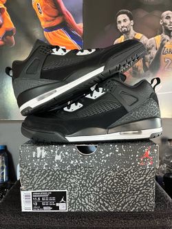 Jordan Spizike Low Black White Anthracite Size 11.5