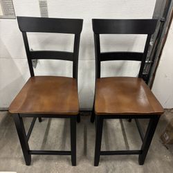 Pair of 2 Counter Height Chairs