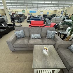 Brown Sofa And Loveseat 