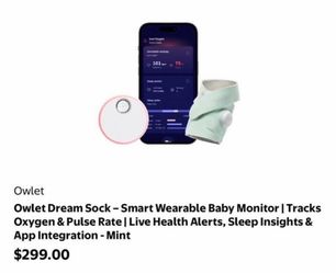 Owlet Dream Sock Baby Monitor – Mint