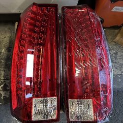 LED clear red Brake Taillights calaveras micas luces traseras 07-14 Chevy Suburban - GMC Yukon 1500 -2500