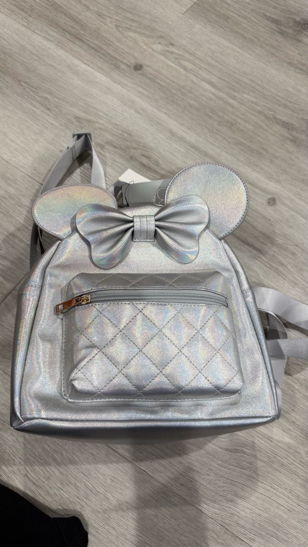 Minnie Silver Mini Backback