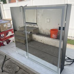 Medicine Cabinet with LED Mirror for Bathroom