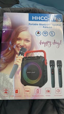 NIB Moyleaf Portable Bluetooth Karaoke Speaker