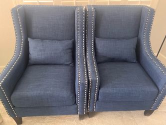 Whittier Blue Accent Chair