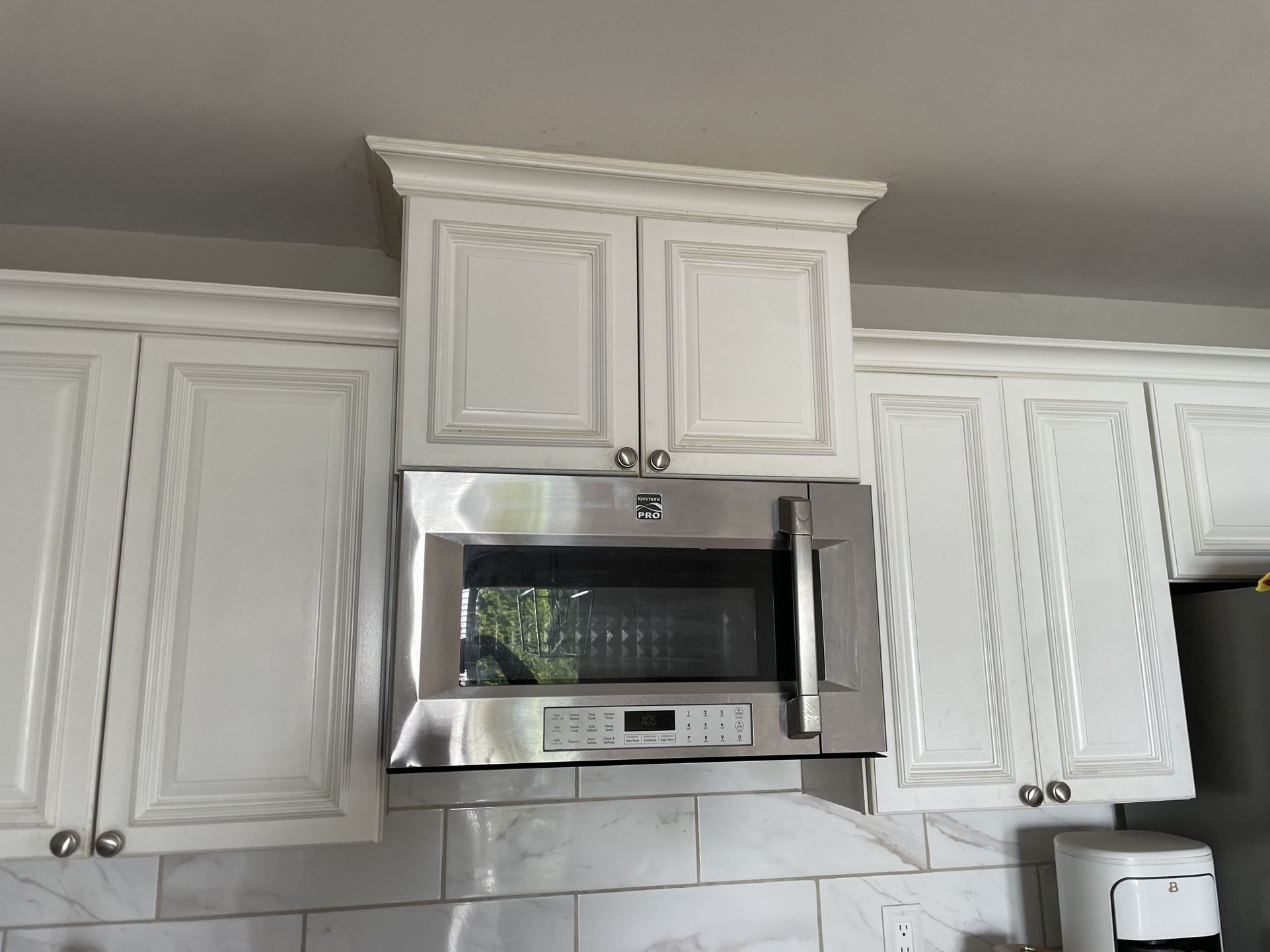 Hood range microwave