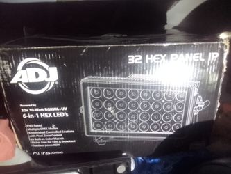 Lights for a dj!!! ADJ 32 hex panel ip