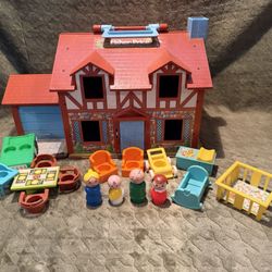 Vintage Fisher Price Brown Tudor House