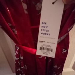 Silk Night Dress And Robe 