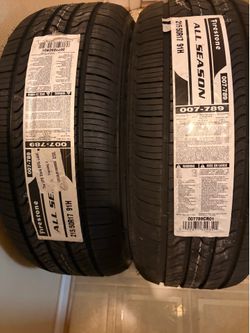 2 New Firestone All Season 215/50R17 91H Touring Tires 65,000 Mile