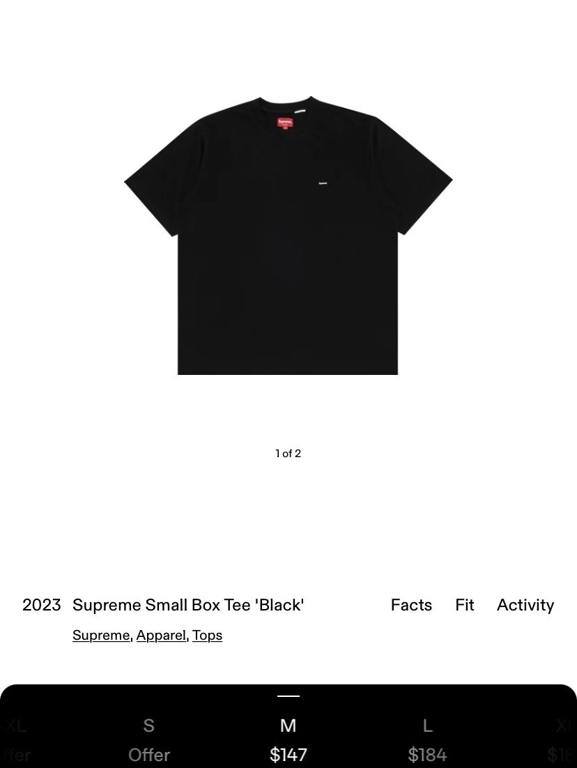 Supreme small box tee