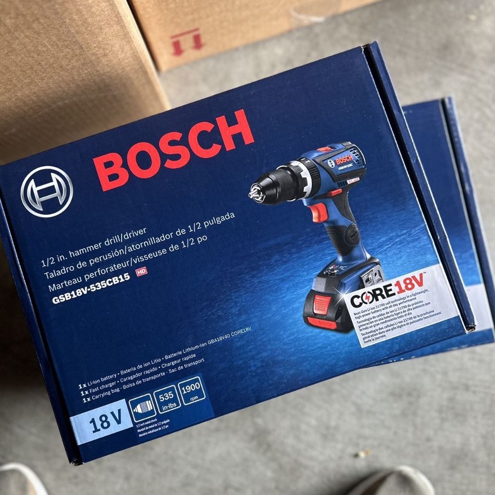 Bosch 1/2-in 18-volt 4-Amp Variable Speed Brushless Cordless Hammer Drill (1-Battery Included)