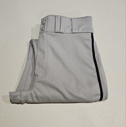 Men's Champro Triple Crown Open Bottom Baseball Pants, Size Small In Gray/blk