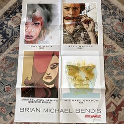 2x Signed Poster David Mack And Alex Maleev