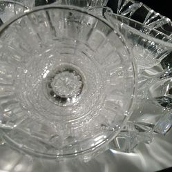 Vintage Crystal Punch Bowl & Goblets