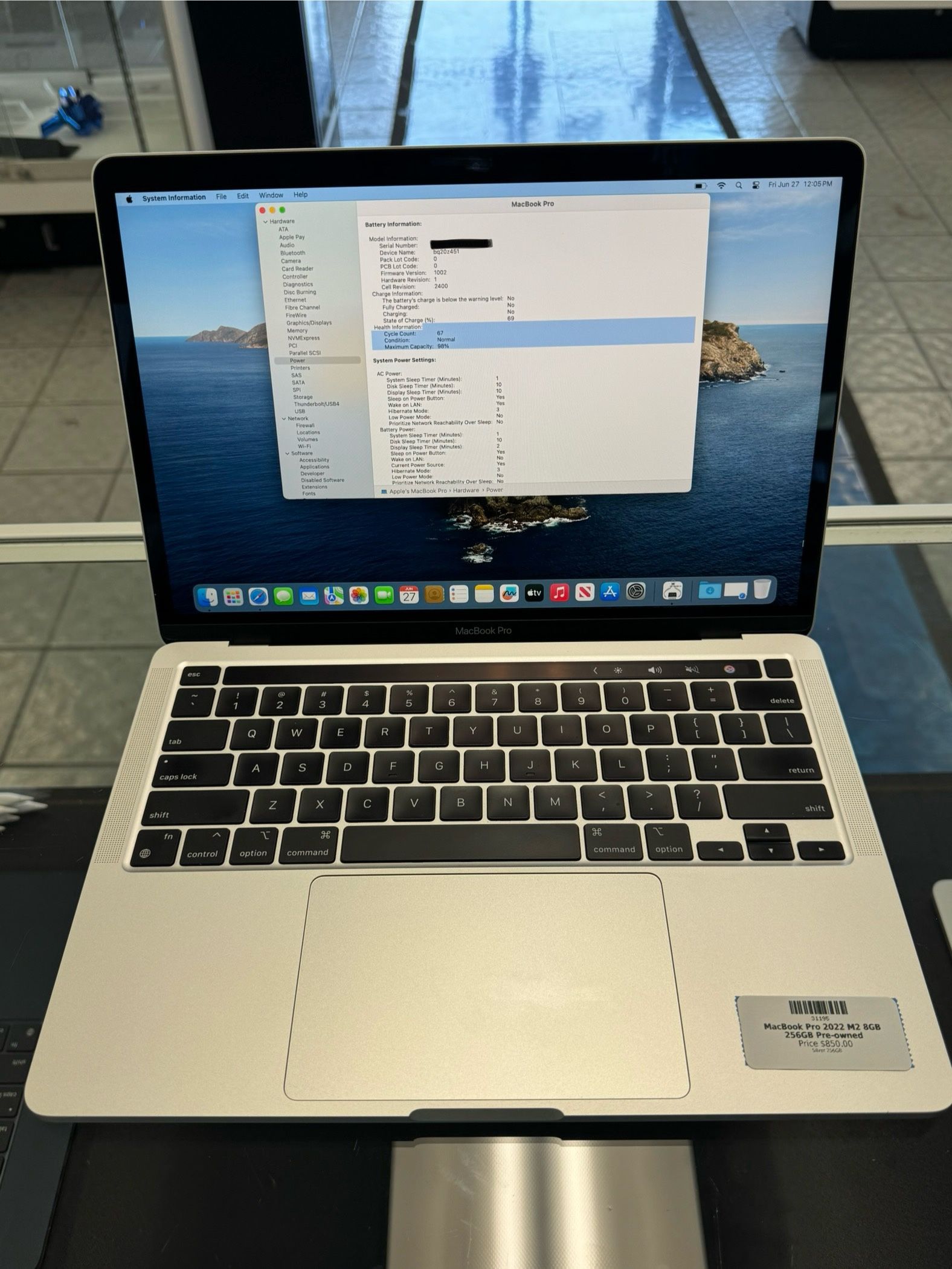 Apple MacBook Pro 2022 M2 8GB 256gb