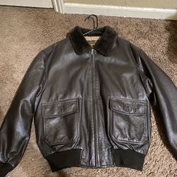 Leather Navy Jacket