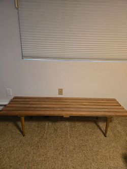 Wood bench