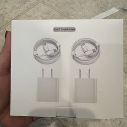 Brand New USB-C Fast Charging Set – 2 Chargers + 2 Cables
