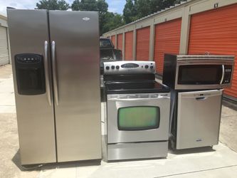 Maytag stainless steel appliances set