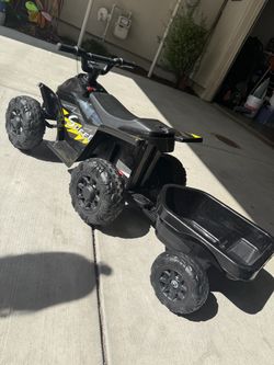 Kids Electric Ride-On ATV with Trailer