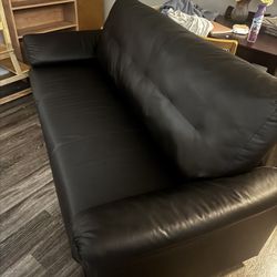Black Leather Couch