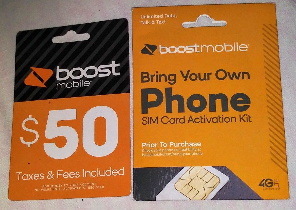 Boost bring your own phone and 50$ reboost card