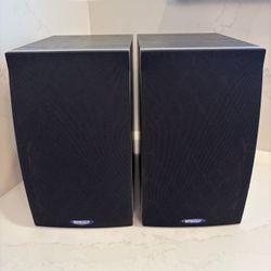 Energy XL-150 Black Silver Bookshelf Speakers Pair Tested Works