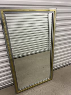 MID-CENTURY MODERN WALL HUNG MIRROR ROMEO REGA STYLE