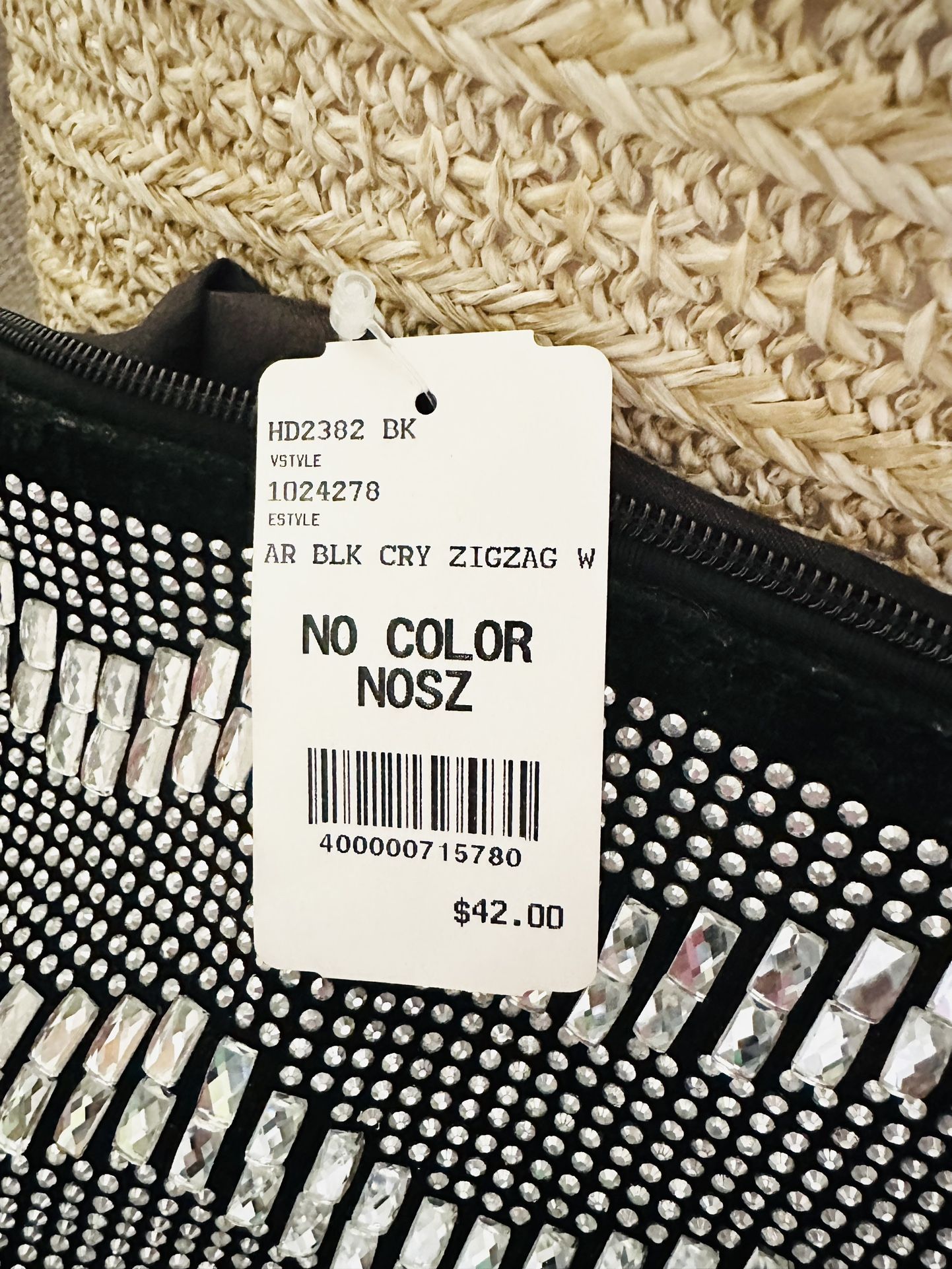 Bloomingdale’s Zigzag Black Bag – Brand New w/ Tags ($42 Retail)