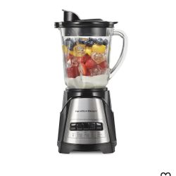 Hamilton Beach Power Elite Wave Action Blender For Smoothies, 40 Oz Glass Jar, 12 Functions Including Puree, Crush Ice, 700 Watts - Black (58148A)